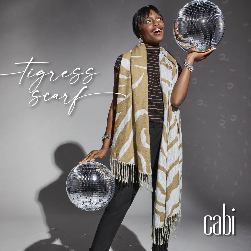CAbi LTD Edition Tigress Scarf O/S. Style #4268 Fall 2021